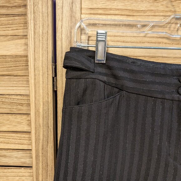 Worthington Petite Modern Fit Black Pinstripe Pants Size 6P - Picture 3 of 10